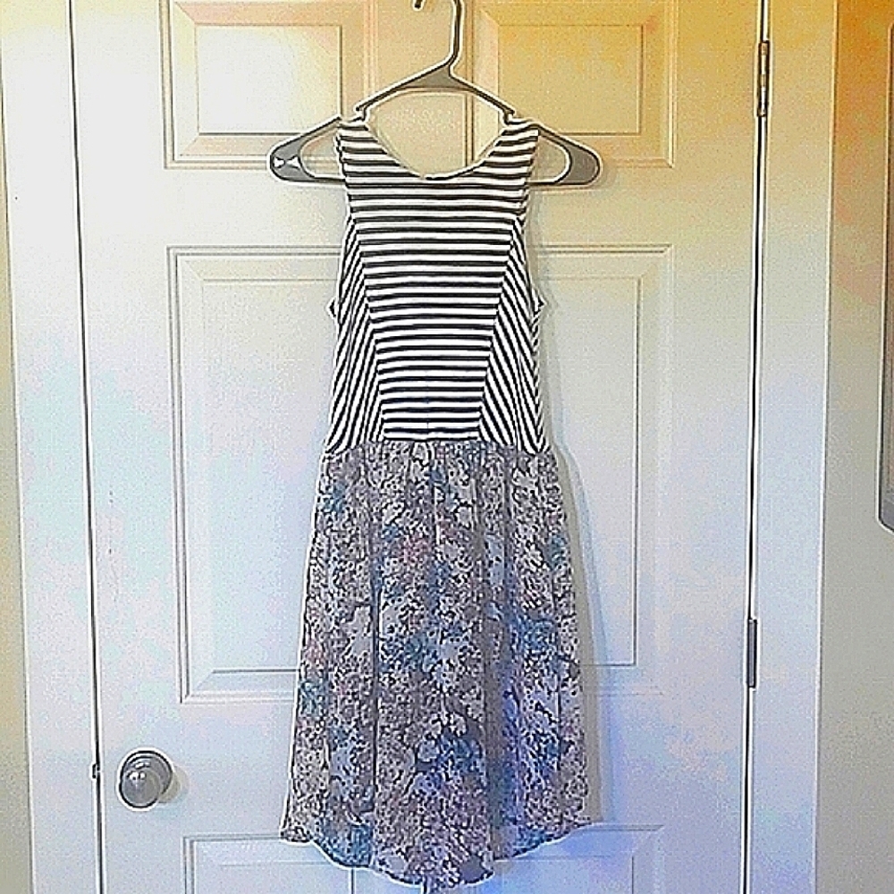 Multi-print dress
